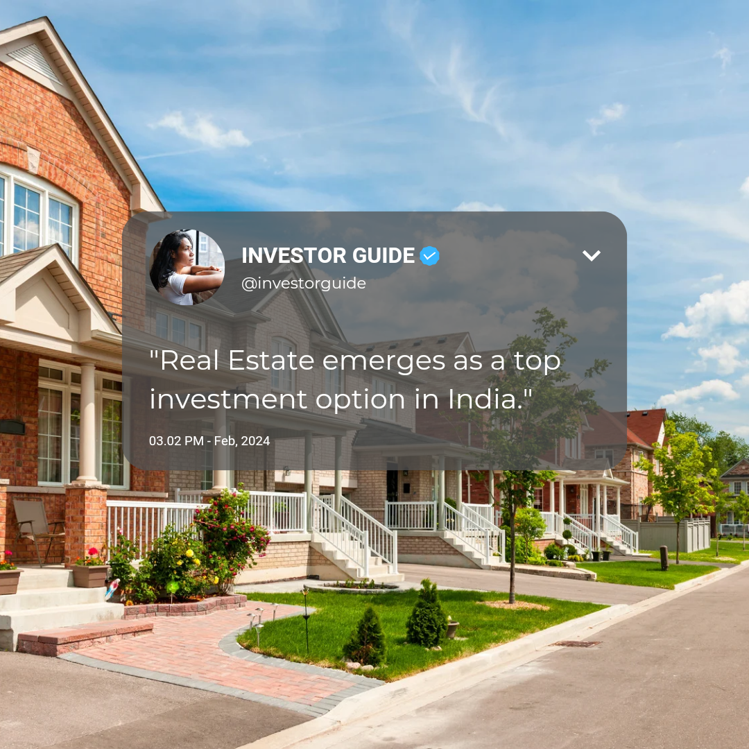 Real Estate emerges as a top investment option in India Sella2z