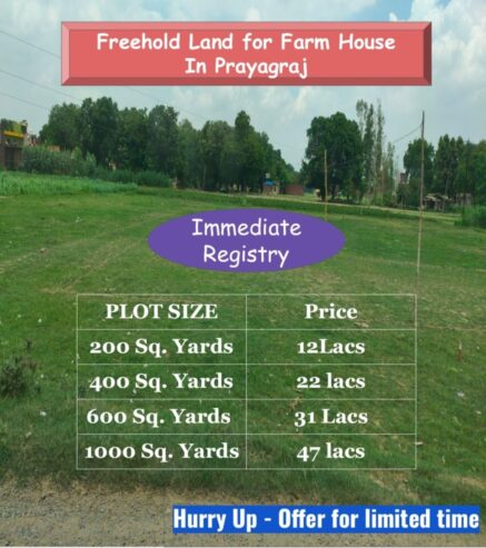 200 gaj Manauri Kushwa mein farm house and investment site available – Plot For sale in Prayagraj